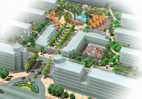 山東萊蕪金地凱旋城景觀設(shè)計(jì)