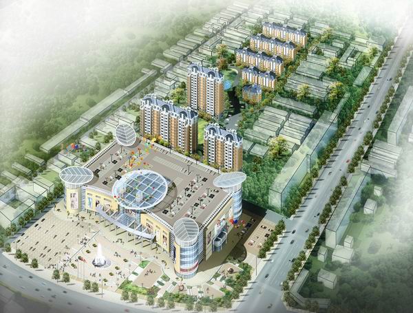 山東萊蕪盛世嘉園商業(yè)廣場(chǎng)居住區(qū)